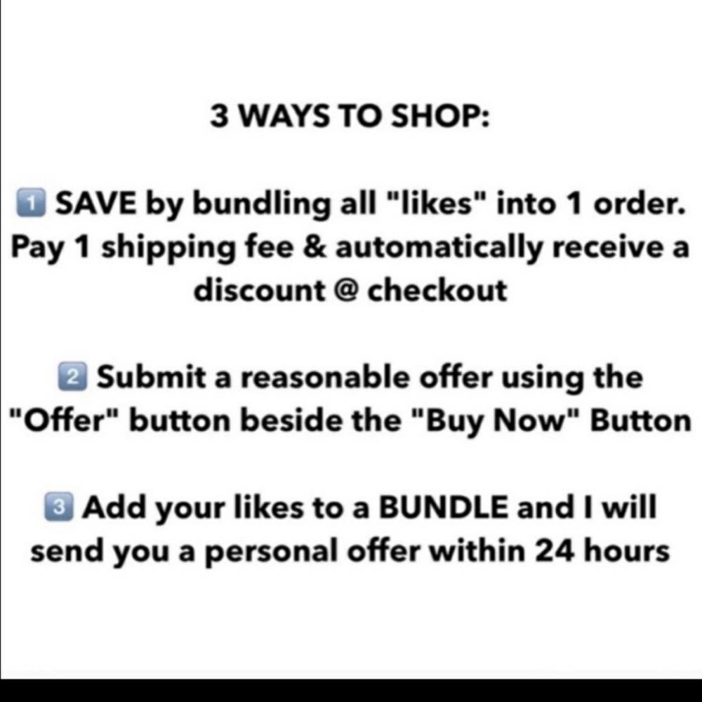 Three ways to shop